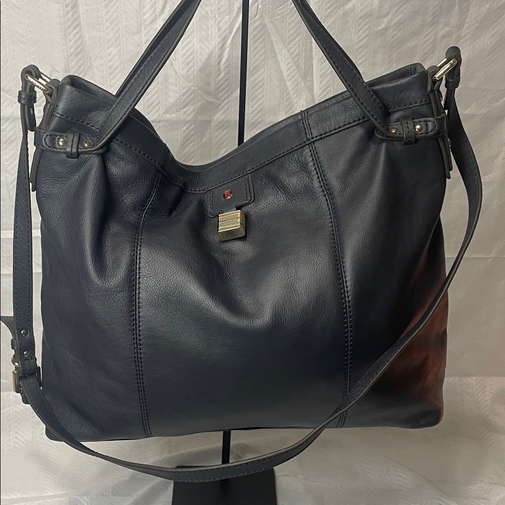 Tommy Hilfiger Navy Leather Women's Bag